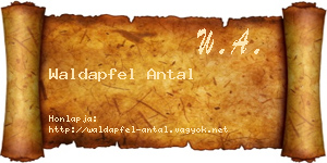 Waldapfel Antal névjegykártya